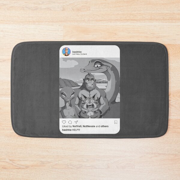 Item preview, Help! Cryptids at Loch Ness - Funny Social Media Style Design designed and sold by BaxInke.