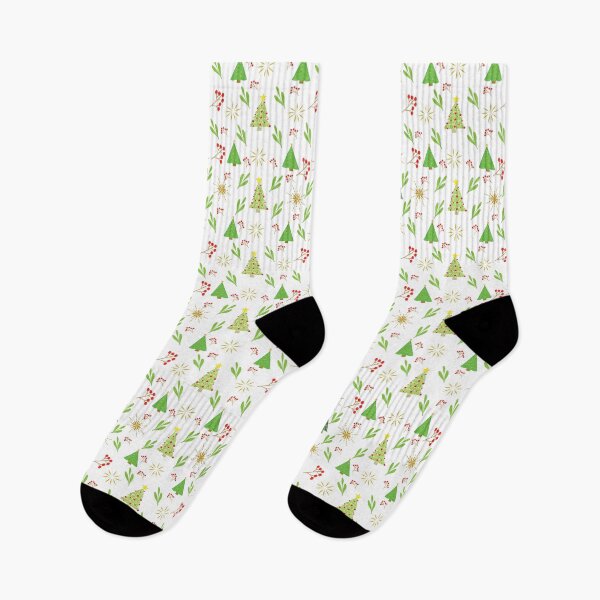 Item preview, Christmas-themed seamless pattern with a variety of holiday symbols on a dark background.  designed and sold by ANGOON7455.