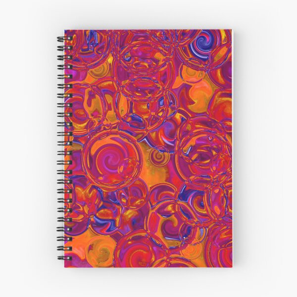 Item preview, Red & Indigo Hydrangea Fractal Circles designed and sold by SXW Designs.