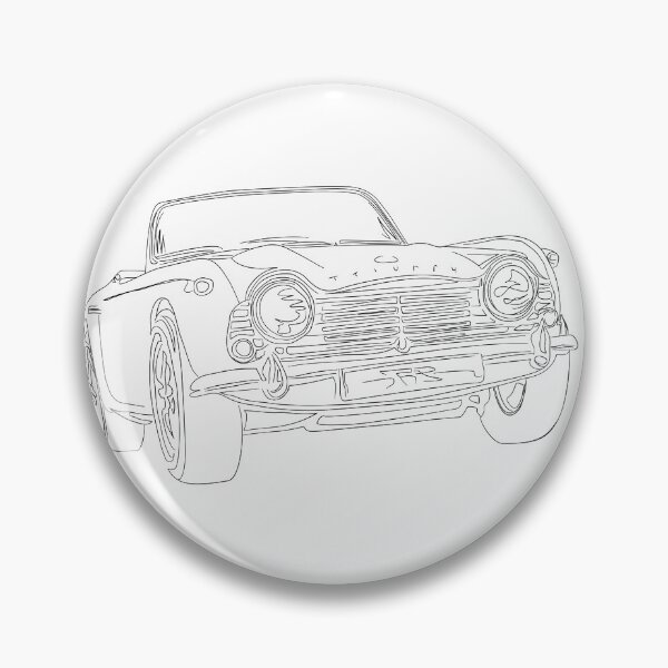Item preview, Triumph Classic sports car drawing TR4 designed and sold by mudzco.