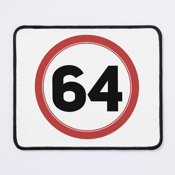 Item preview, Speed limit 64, happy 64th birthday designed and sold by Wolagno.