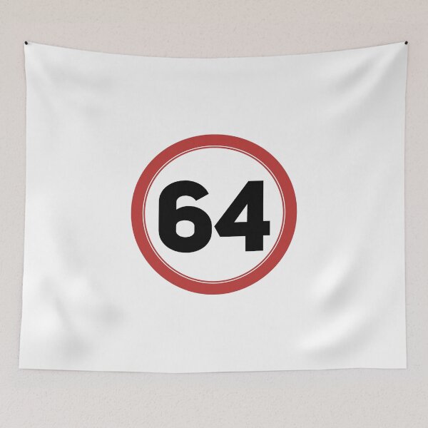 Item preview, Speed limit 64, happy 64th birthday designed and sold by Wolagno.
