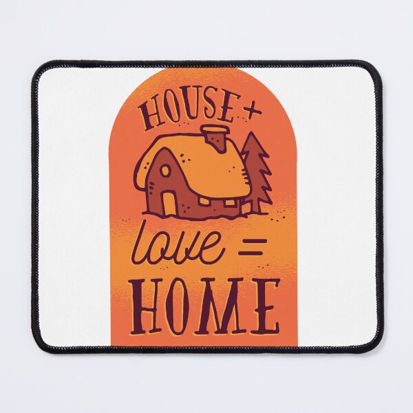 Item preview, Hand Drawn House Illustration | House + Love = Home Quote designed and sold by TurtleDojo.