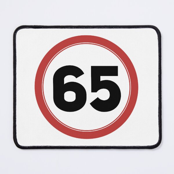 Item preview, Speed limit 65, happy 65th birthday designed and sold by Wolagno.