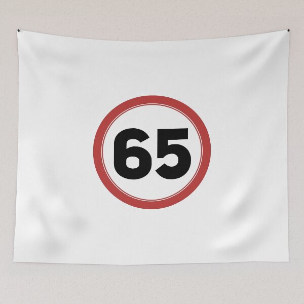 Item preview, Speed limit 65, happy 65th birthday designed and sold by Wolagno.