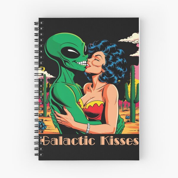 Item preview, Galactic Kisses Alien Retro style designed and sold by ShirtWardrobe.