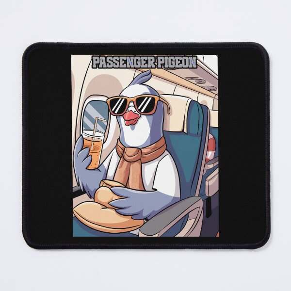 Item preview, Passenger Pigeon - Funny Image of a Pigeon Flying First Class designed and sold by signshirtz.