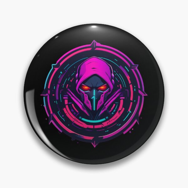 Item preview, Techno Shinobi, Circular Logo, Cyberpunk Design designed and sold by Burn-Ego.