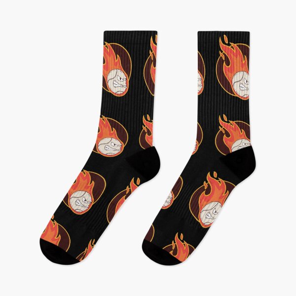 Item preview, Flaming Baseball with a Fiery Face designed and sold by TurtleDojo.