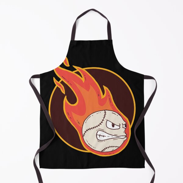 Item preview, Flaming Baseball with a Fiery Face designed and sold by TurtleDojo.