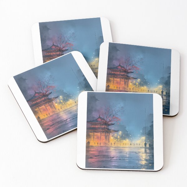 Item preview, "Neon Rain, Oriental Skies" designed and sold by PanoramaPrints.