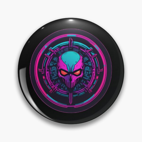 Item preview, Cyber Death, Circular Logo, Cyberpunk Design designed and sold by Burn-Ego.