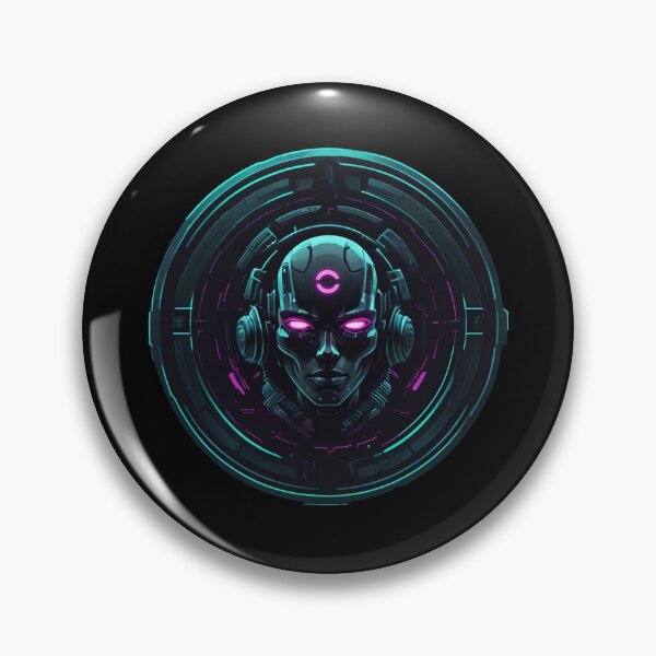 Item preview, Darkwave DJ, Circular Logo, Cyberpunk Design designed and sold by Burn-Ego.