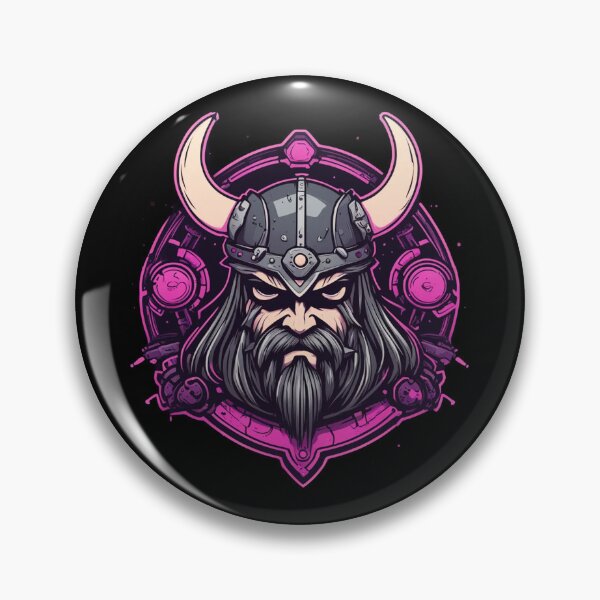 Item preview, Cyber Viking, Circular Logo, Cyberpunk Design designed and sold by Burn-Ego.