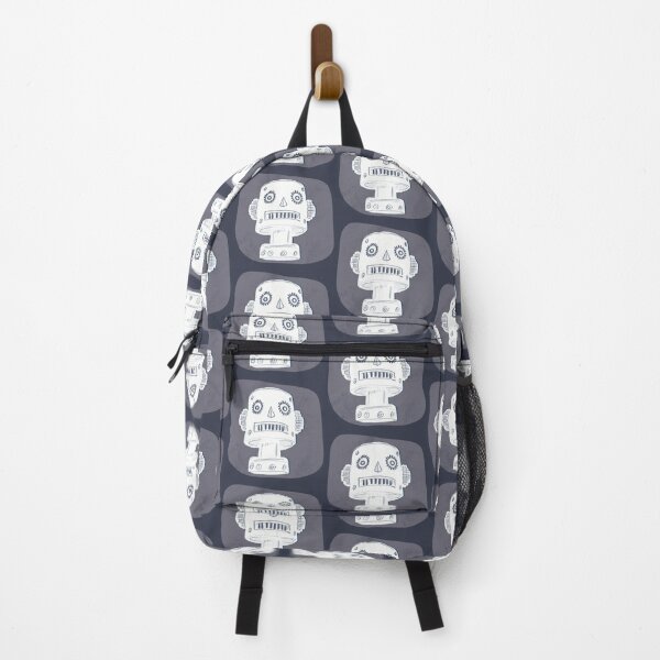Item preview, Robot Monolith Head on Purple Grey Background. designed and sold by ashleywilks.