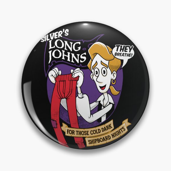 Item preview, Silver's Long Johns - 90s Retro Video Game - Cartoon Pirate designed and sold by Nemons.