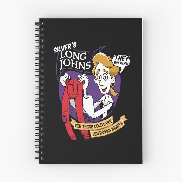 Item preview, Silver's Long Johns - 90s Retro Video Game - Cartoon Pirate designed and sold by Nemons.