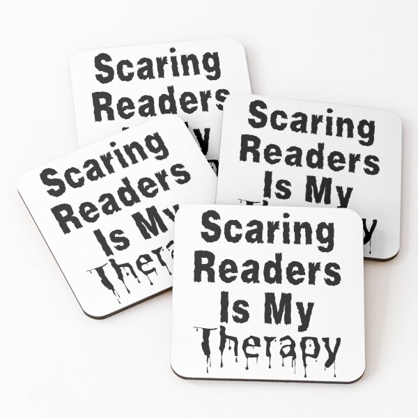 Item preview, Scaring Readers Is My Therapy - Black Text designed and sold by TheKnightWriter.