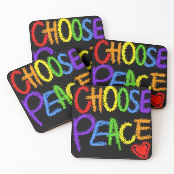 Item preview, "Choose peace" in rainbow colors  designed and sold by Stefrait-7.