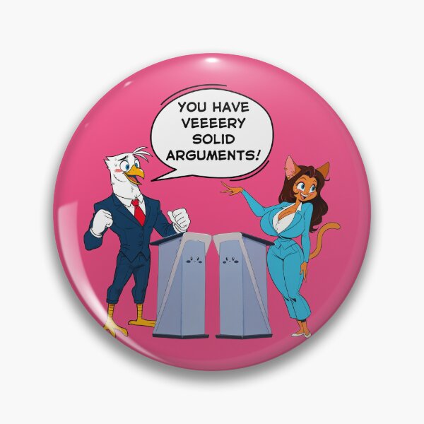 Item preview, You Have Veery Solid Arguments – Cat and Eagle Furry Debate designed and sold by BaxInke.