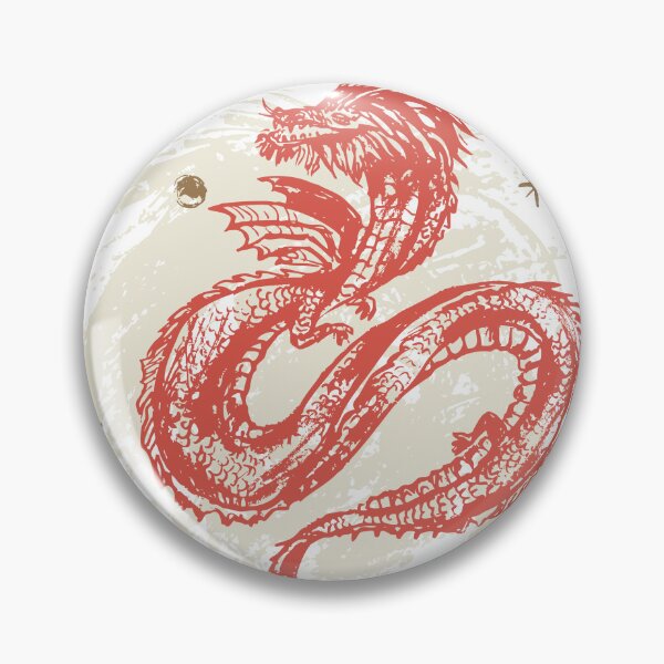 Item preview, Red dragon with sun, moon, stars, comet designed and sold by bokasin.