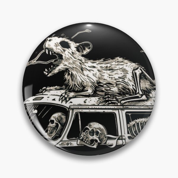 Item preview, Crusty Deathcore Capybara Riding a Kombi Van designed and sold by PitchBlackIcon.
