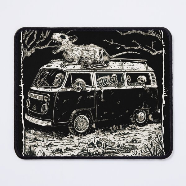 Item preview, Crusty Deathcore Capybara Riding a Kombi Van designed and sold by PitchBlackIcon.