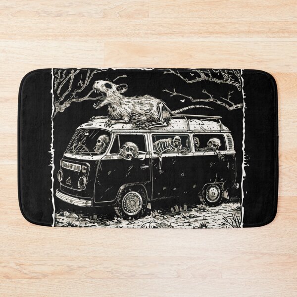 Item preview, Crusty Deathcore Capybara Riding a Kombi Van designed and sold by PitchBlackIcon.