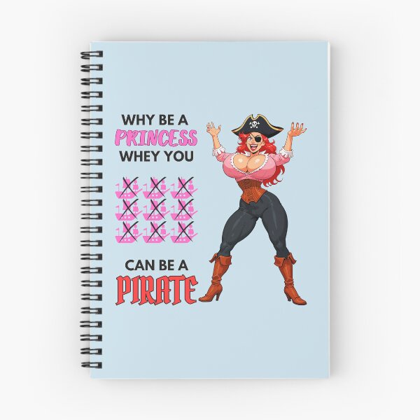 Item preview, Why Be a Princess When You Can Be a Pirate – Busty Cartoon Pirate Humor designed and sold by BaxInke.