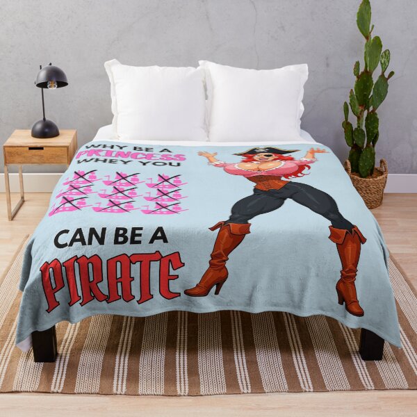 Item preview, Why Be a Princess When You Can Be a Pirate – Busty Cartoon Pirate Humor designed and sold by BaxInke.