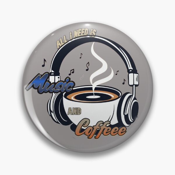 Item preview, Music and coffeee... design original digital drawing  designed and sold by Jelena Vučković.