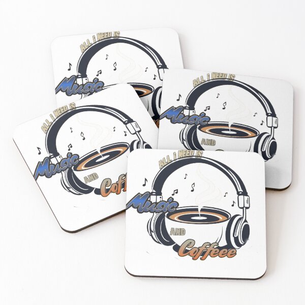 Item preview, Music and coffeee... design original digital drawing  designed and sold by Jelena Vučković.