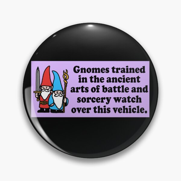Item preview, gnomes trained in the ancient arts of battle and sorcery watch over this vehicle Fantasy sorcery wizard Bumper designed and sold by Jaxym.