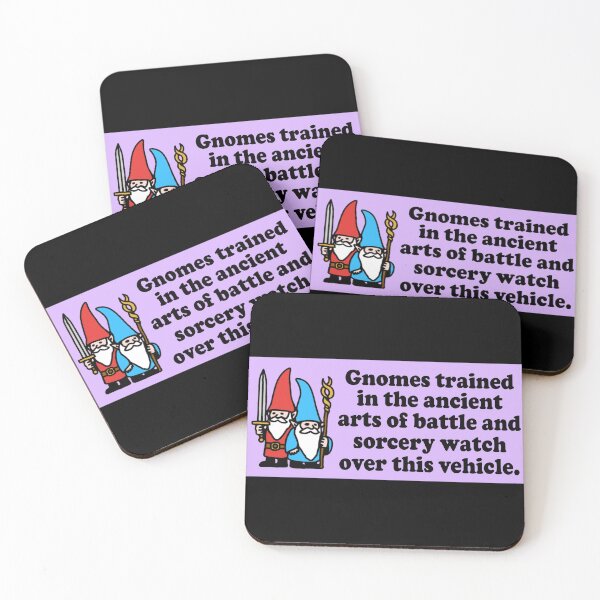 Item preview, gnomes trained in the ancient arts of battle and sorcery watch over this vehicle Fantasy sorcery wizard Bumper designed and sold by Jaxym.