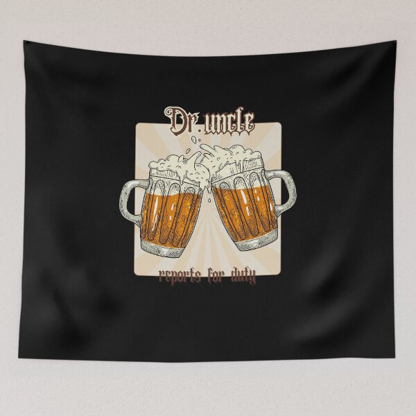 Item preview, Drunk Uncle Reports for Duty designed and sold by KolbaVison.