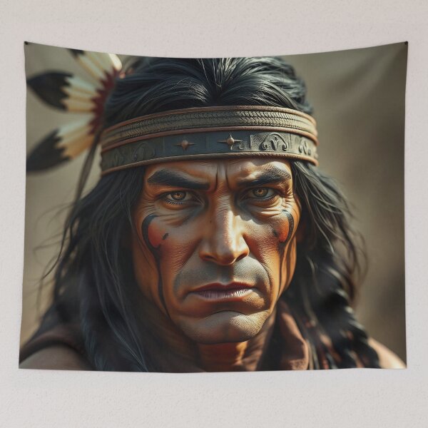 Item preview, Indian Apache Warrior designed and sold by dadelinux.