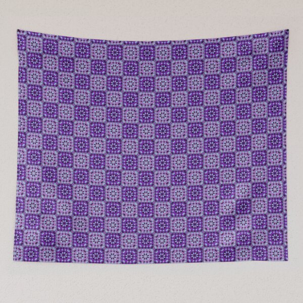 Item preview, Crochet Granny Squares Seamless Print. Repeating Tile Pattern designed and sold by gloriamelrose.