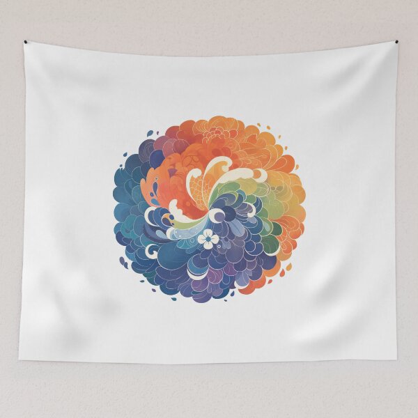 Item preview, Gradient Color Wheel Palette Illustration designed and sold by Windy-market.