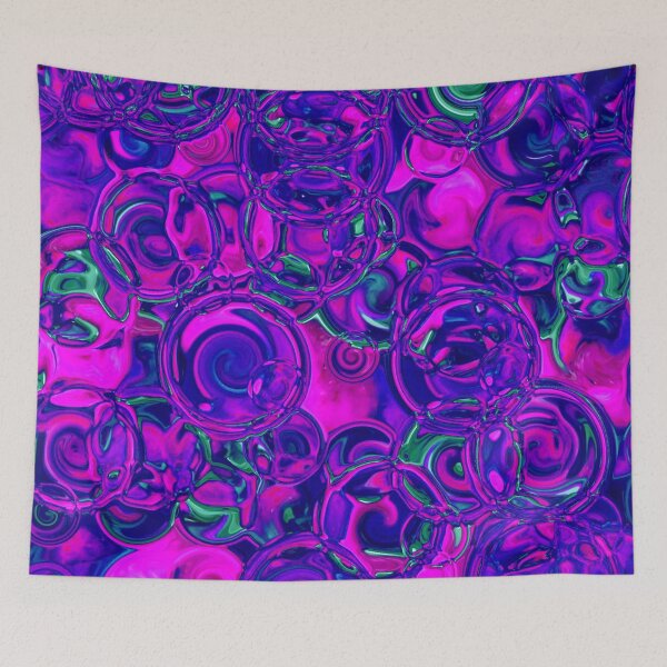 Item preview, Pink & Purple Hydrangea Fractal Circles designed and sold by SXW Designs.