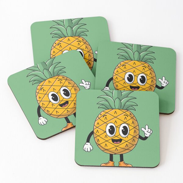 Item preview, Fruity Friends - Smiling Pineapple designed and sold by JulesArtPrints.