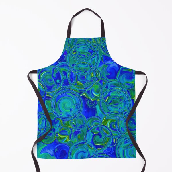Item preview, Blue & Green Glowing Hydrangea Fractal Circles designed and sold by SXW Designs.