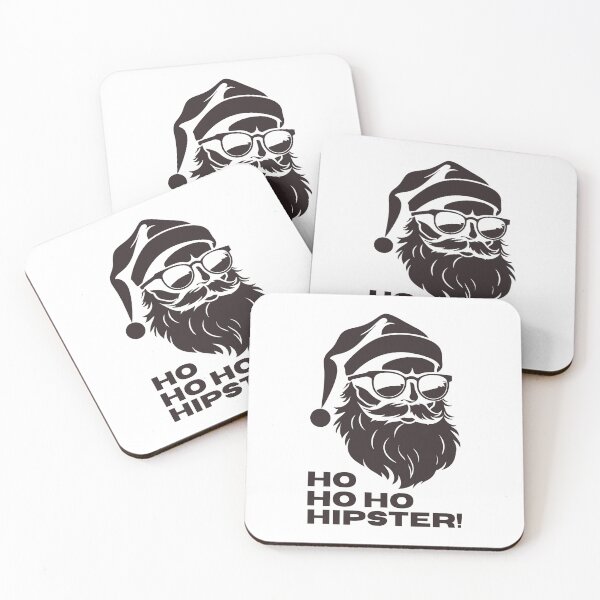 Item preview, Ho Ho Hipster Funny Santa Christmas designed and sold by ToxiCool.