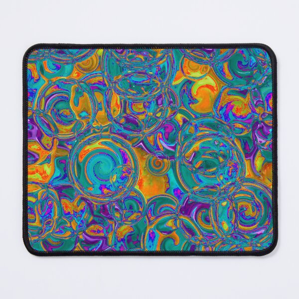 Item preview, Orange & Teal Hydrangea Fractal Circles designed and sold by SXW Designs.
