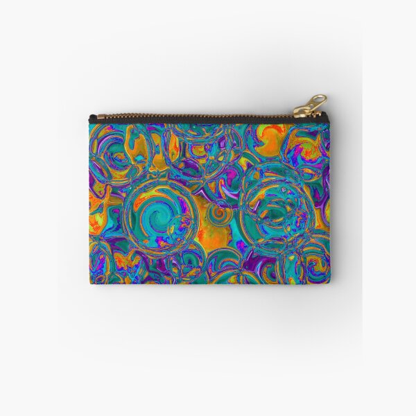 Item preview, Orange & Teal Hydrangea Fractal Circles designed and sold by SXW Designs.