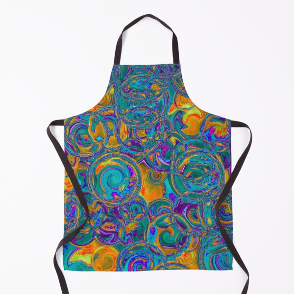 Item preview, Orange & Teal Hydrangea Fractal Circles designed and sold by SXW Designs.