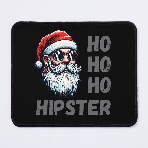 Item preview, Vintage Funny Santa Christmas Ho Ho Ho Hipster designed and sold by ToxiCool.
