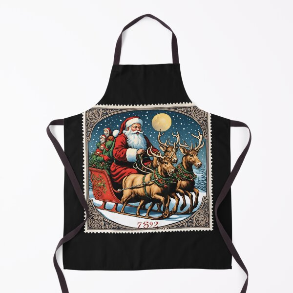Item preview, Classic Christmas Journey: Santa and Reindeer designed and sold by Vintagestamps.
