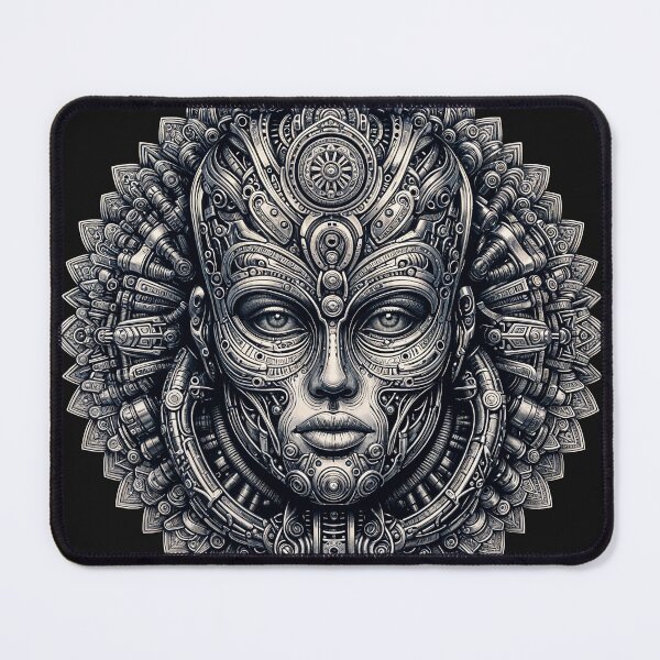 Item preview, Mandala mecanico black and white 001 designed and sold by vladmicas.