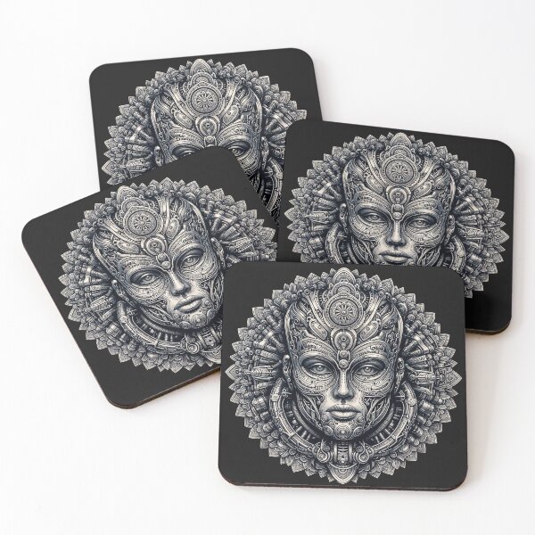 Item preview, Mandala mecanico black and white 001 designed and sold by vladmicas.