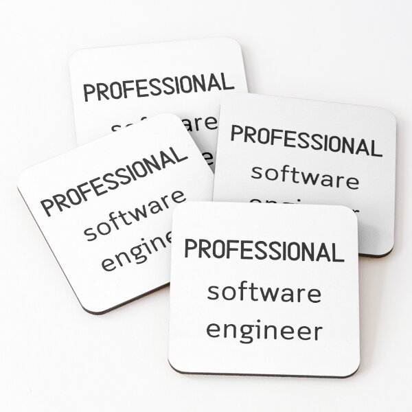 Item preview, Professional Software Engineer - black designed and sold by VasInd.
